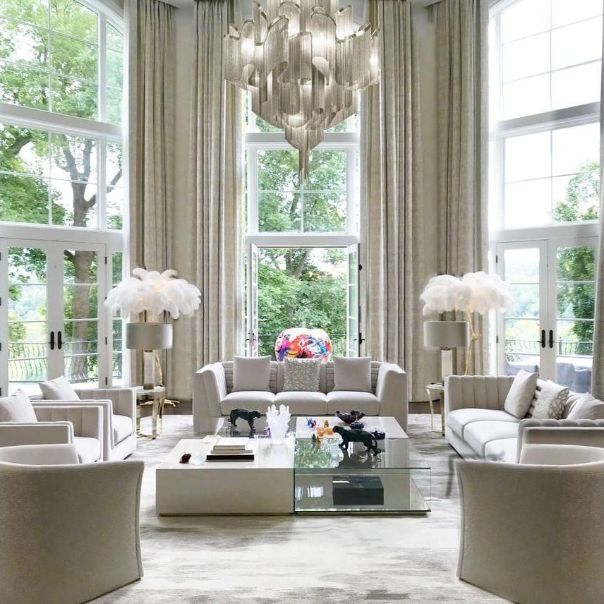 Lustra Pendant Lamp Stream Chain Nickel - Letslighting