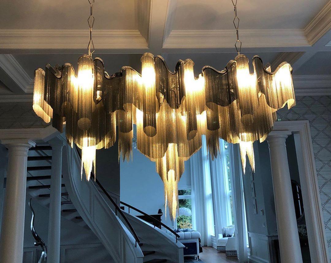Lustra Pendant Lamp Stream Chain Nickel - Letslighting