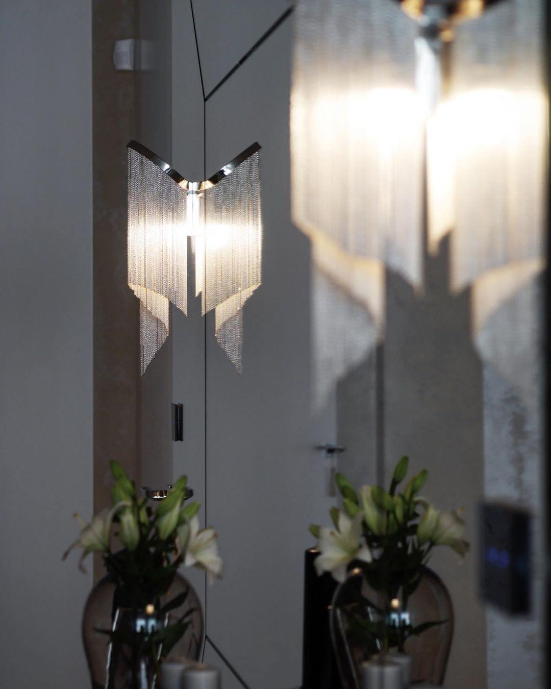 Lustra Pendant Lamp Stream Chain Nickel - Letslighting