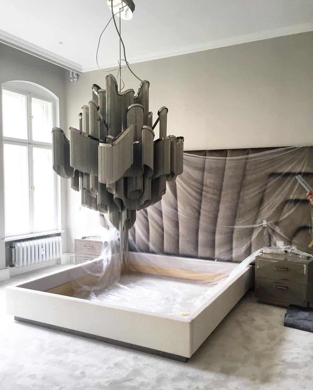 Lustra Pendant Lamp Stream Chain Nickel - Letslighting