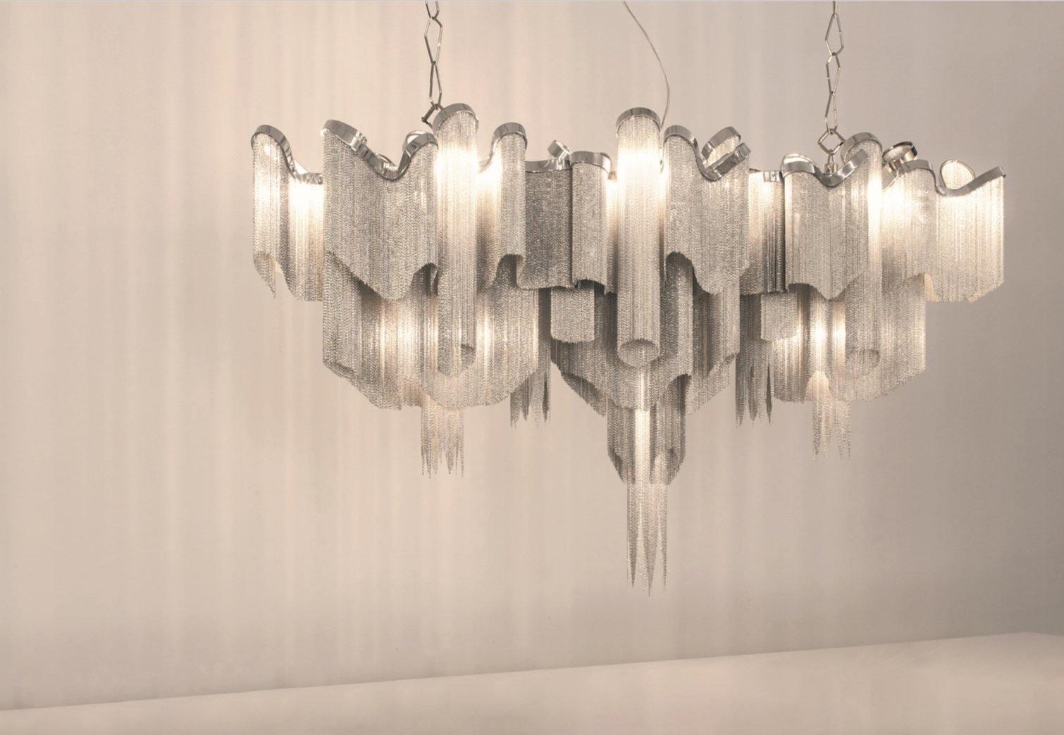 Lustra Pendant Lamp Stream Chain Nickel - Letslighting