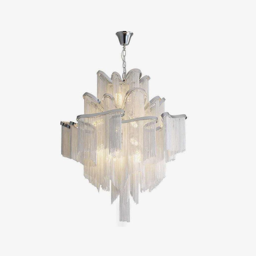 Lustra Pendant Lamp Stream Chain Nickel - Letslighting