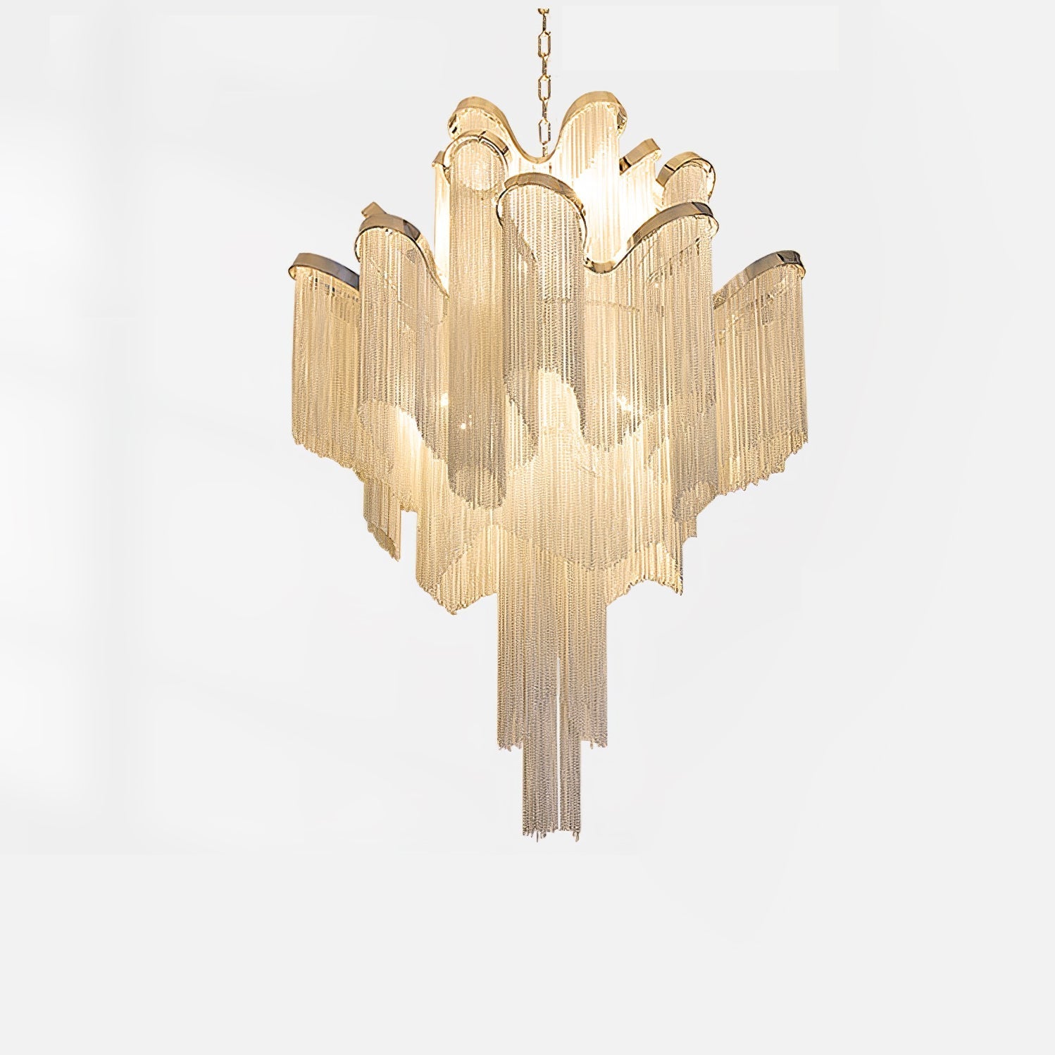 Lustra Pendant Lamp Stream Chain Nickel - Letslighting