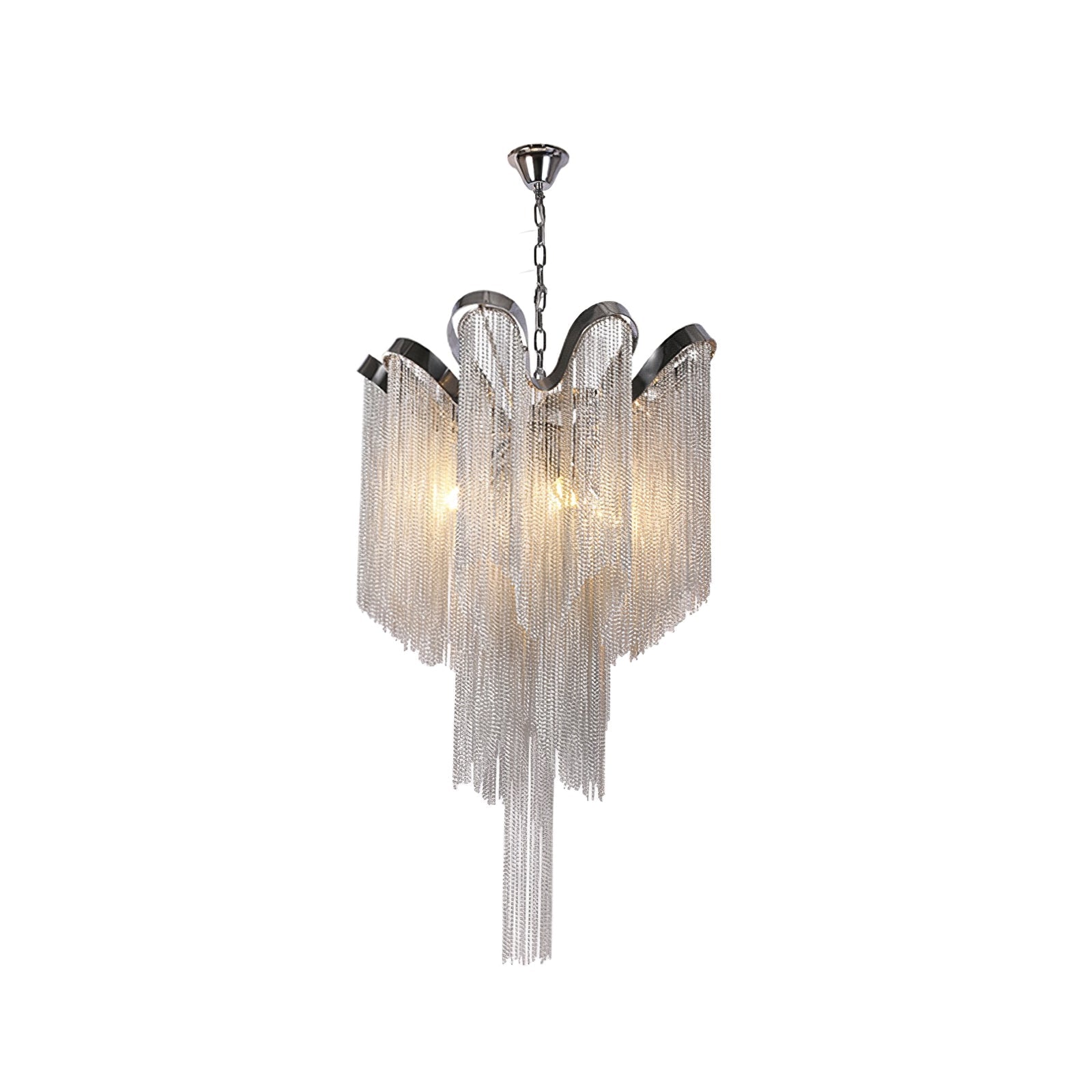 Lustra Pendant Lamp Stream Chain Nickel - Letslighting