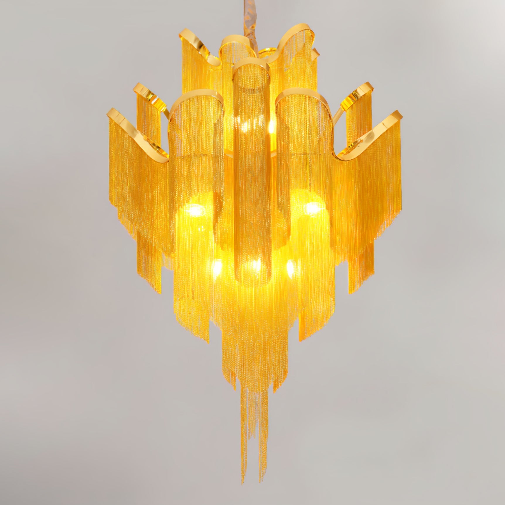 Lustra Pendant Lamp Stream Chain Nickel - Letslighting