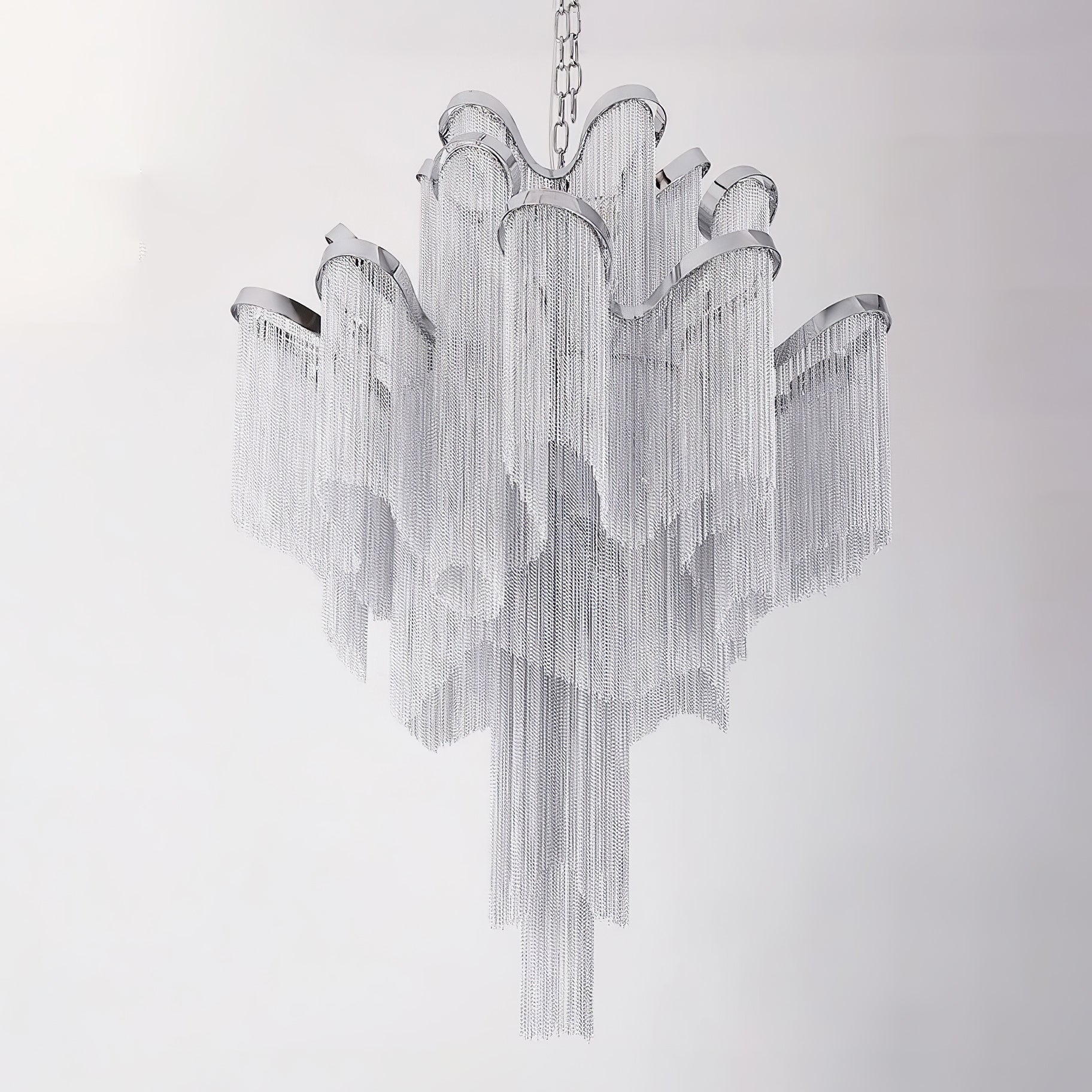 Lustra Pendant Lamp Stream Chain Nickel - Letslighting