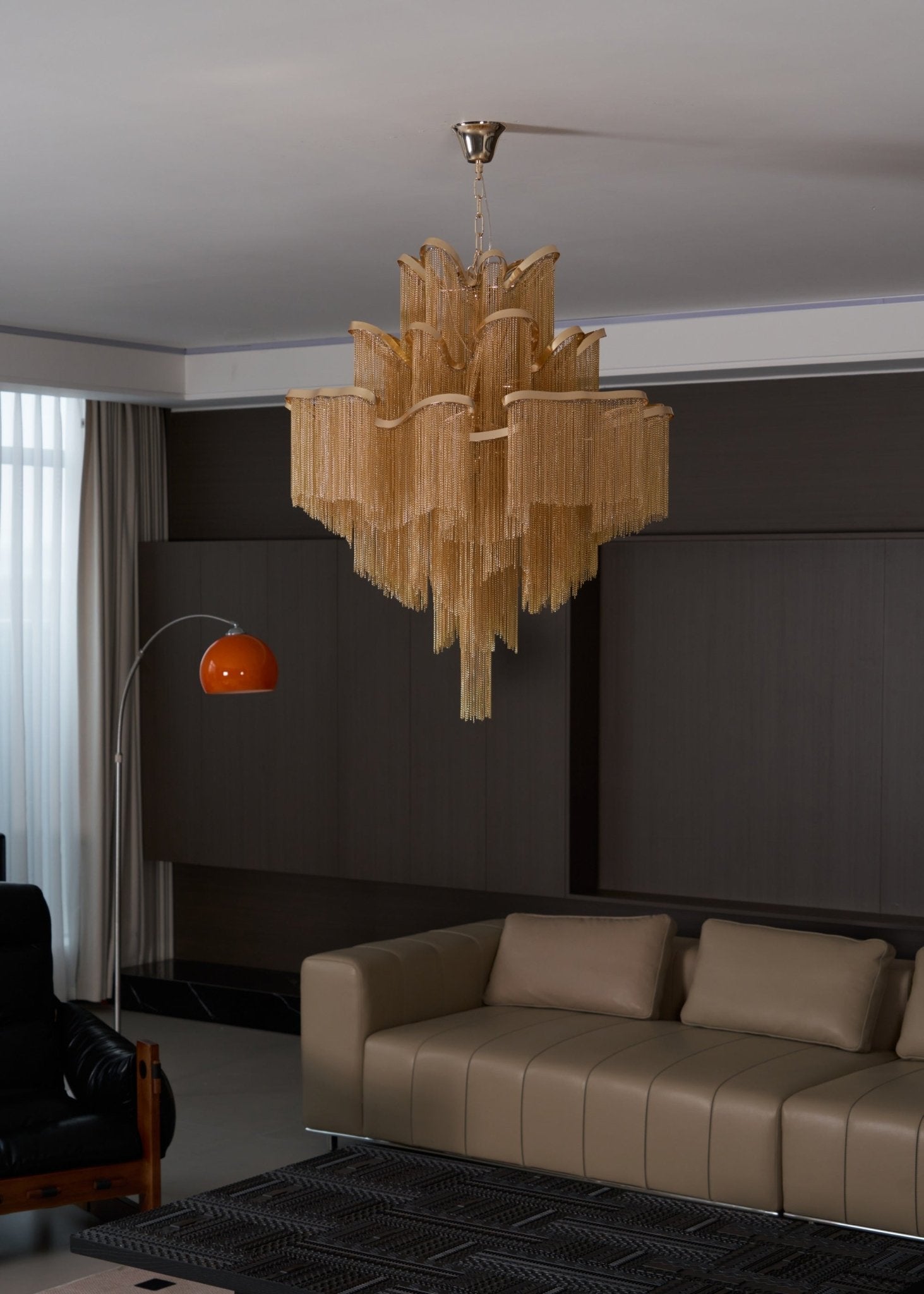 Lustra Pendant Lamp Stream Chain Nickel - Letslighting
