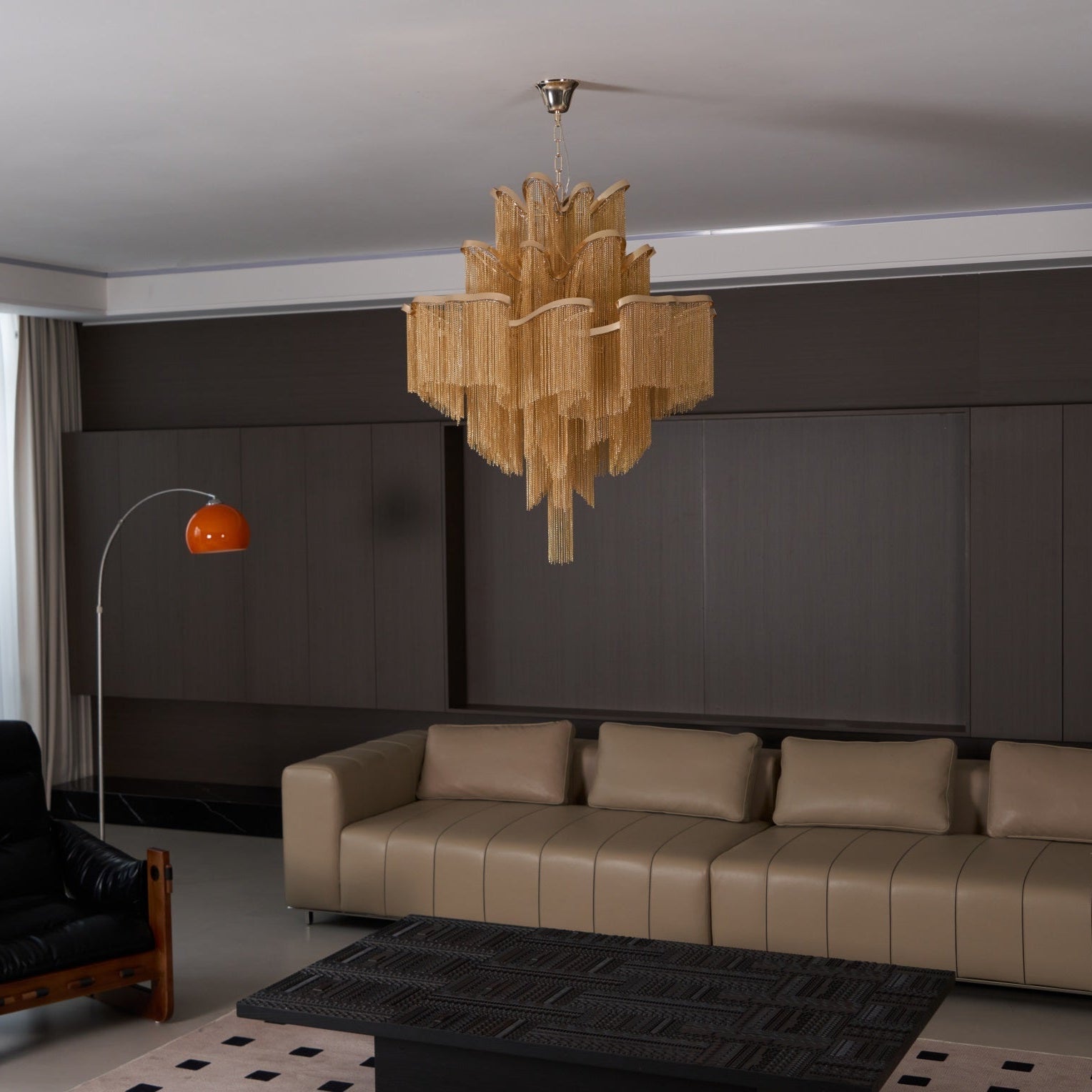Lustra Pendant Lamp Stream Chain Nickel - Letslighting
