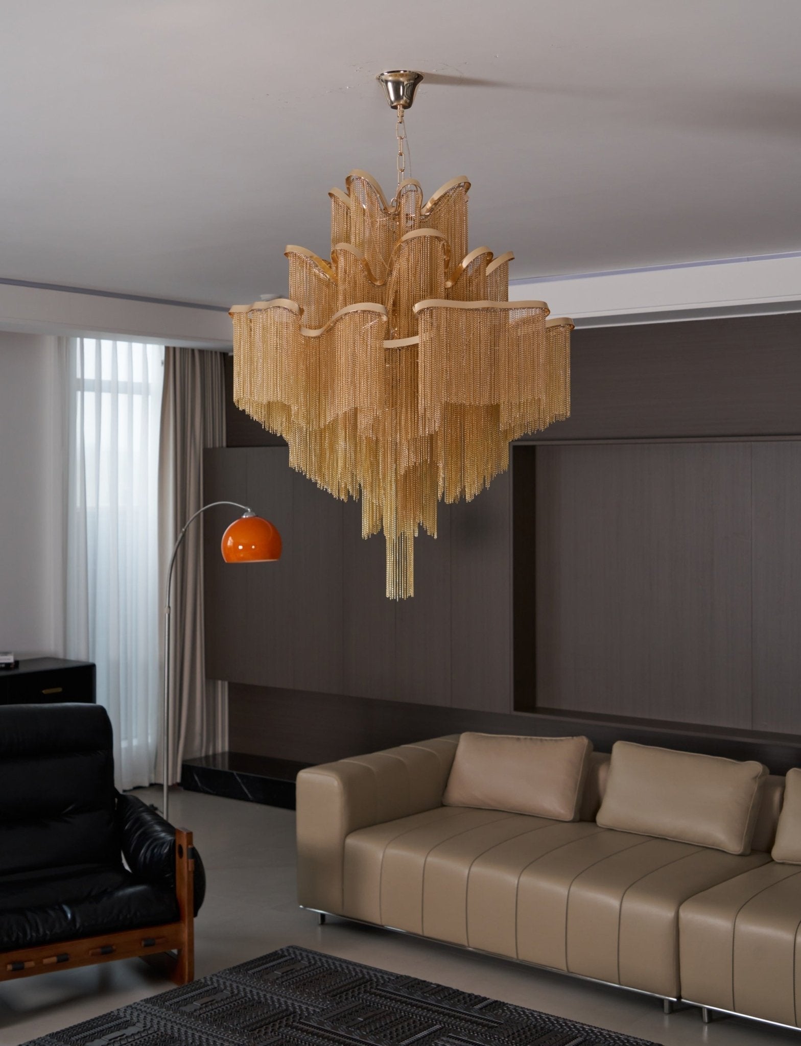 Lustra Pendant Lamp Stream Chain Nickel - Letslighting