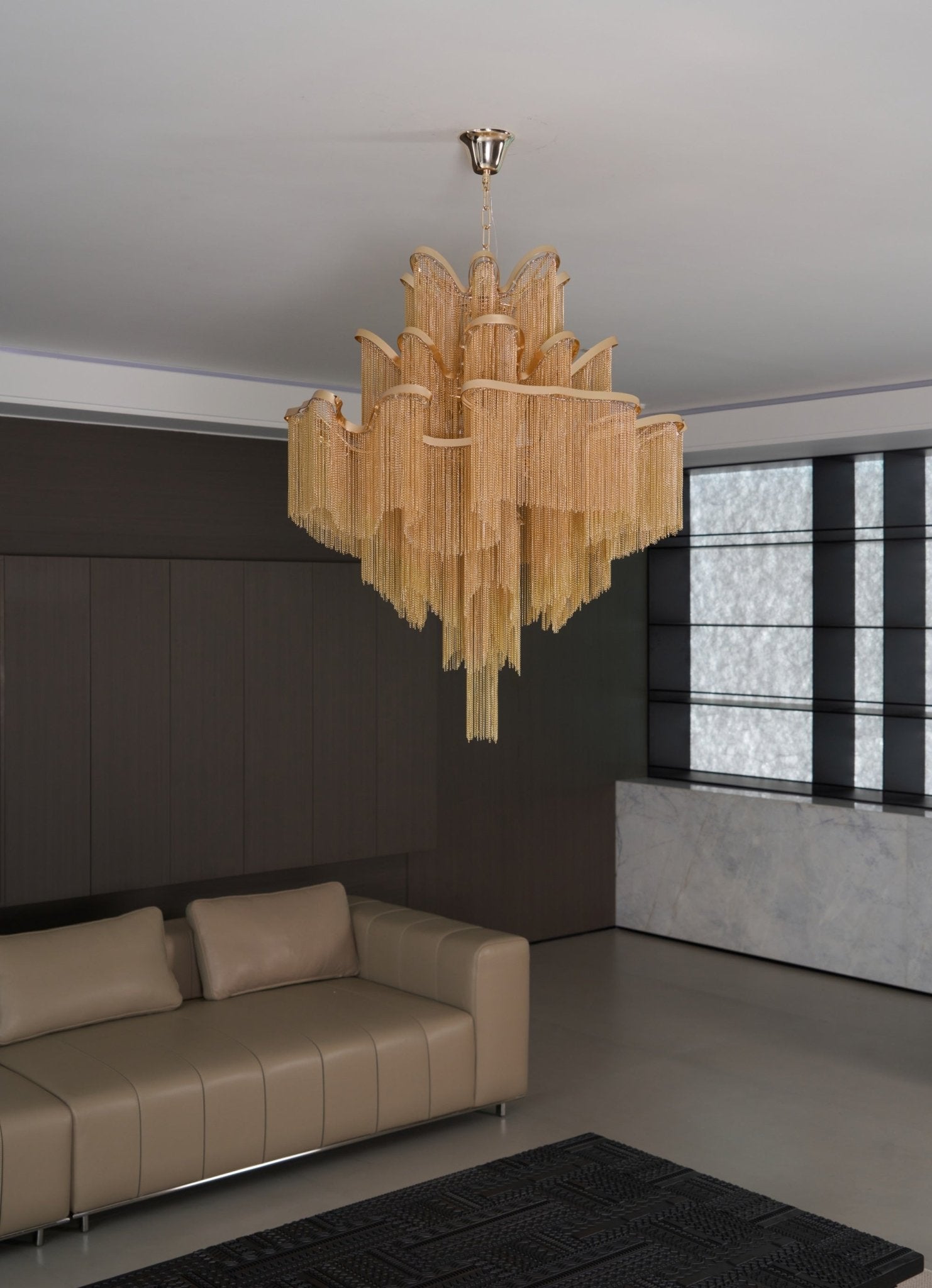 Lustra Pendant Lamp Stream Chain Nickel - Letslighting