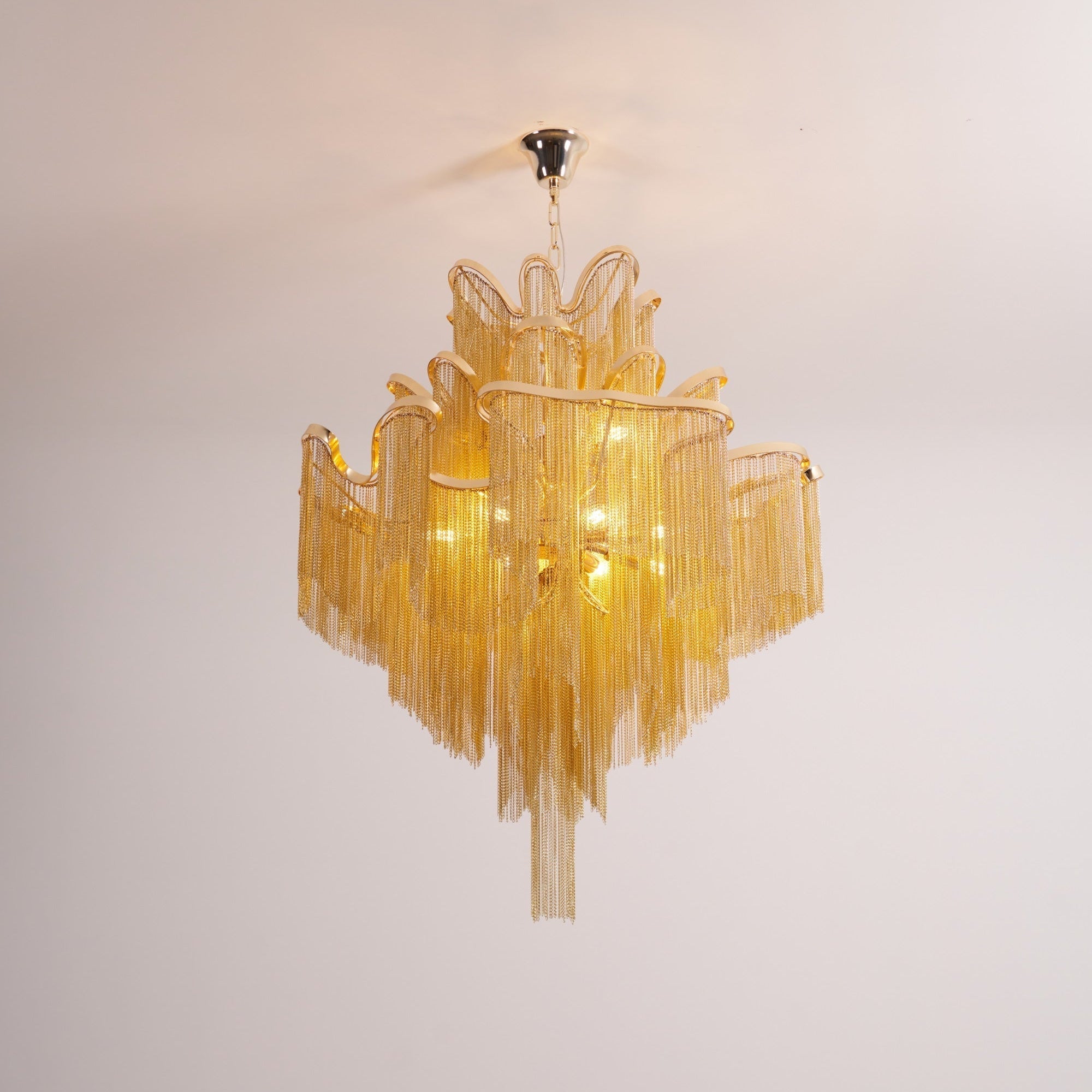 Lustra Pendant Lamp Stream Chain Nickel - Letslighting