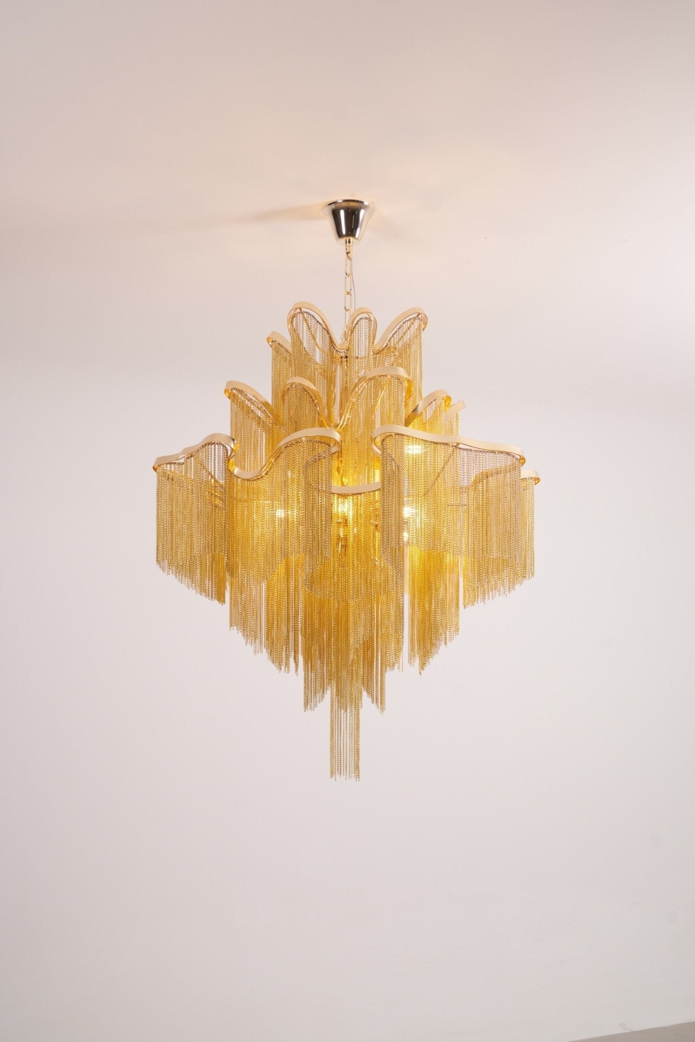 Lustra Pendant Lamp Stream Chain Nickel - Letslighting