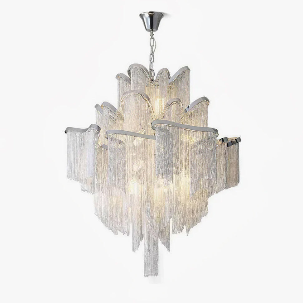 Lustra Pendant Lamp Stream Chain Nickel - Letslighting