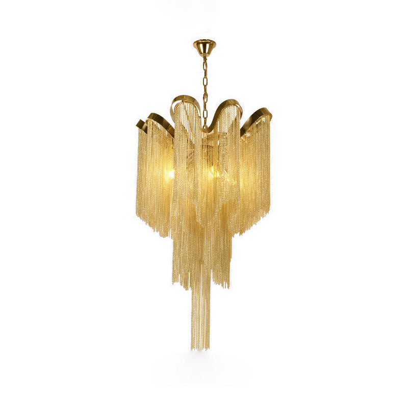 Lustra Pendant Lamp Stream Chain Nickel - Letslighting