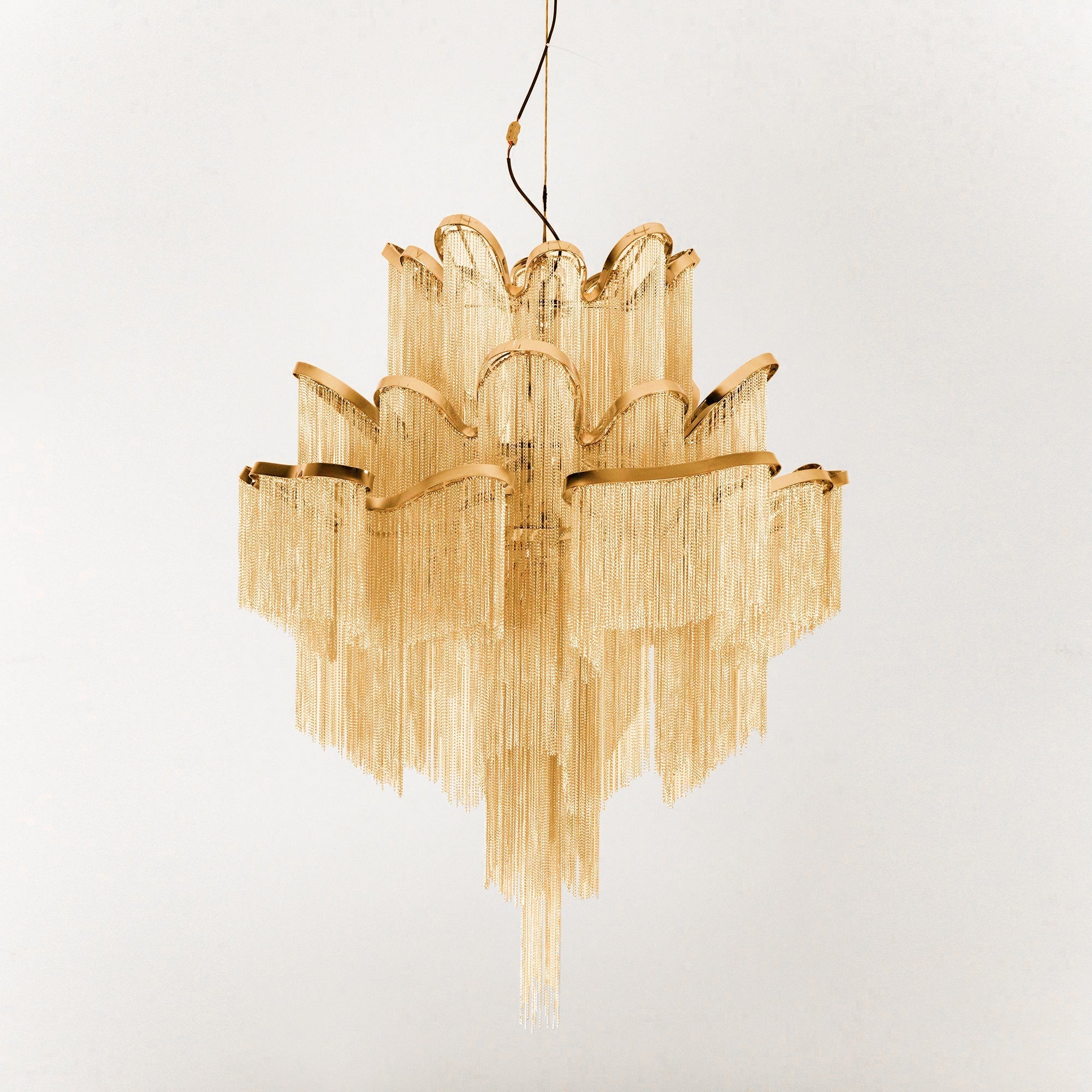 Lustra Pendant Lamp Stream Chain Nickel - Letslighting