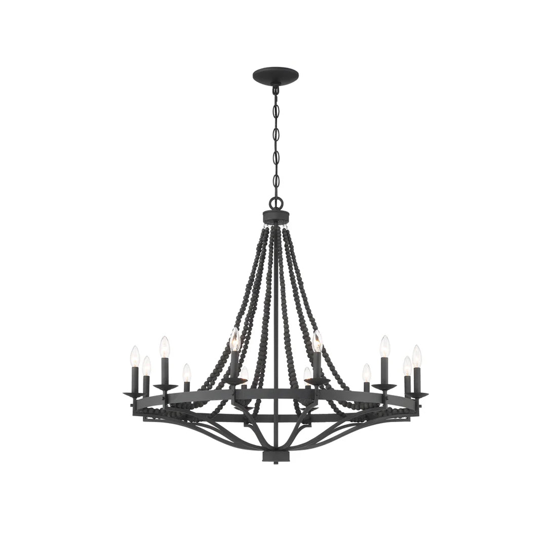 Isoren Vintage Industrial Wooden Chandelier - Letslighting