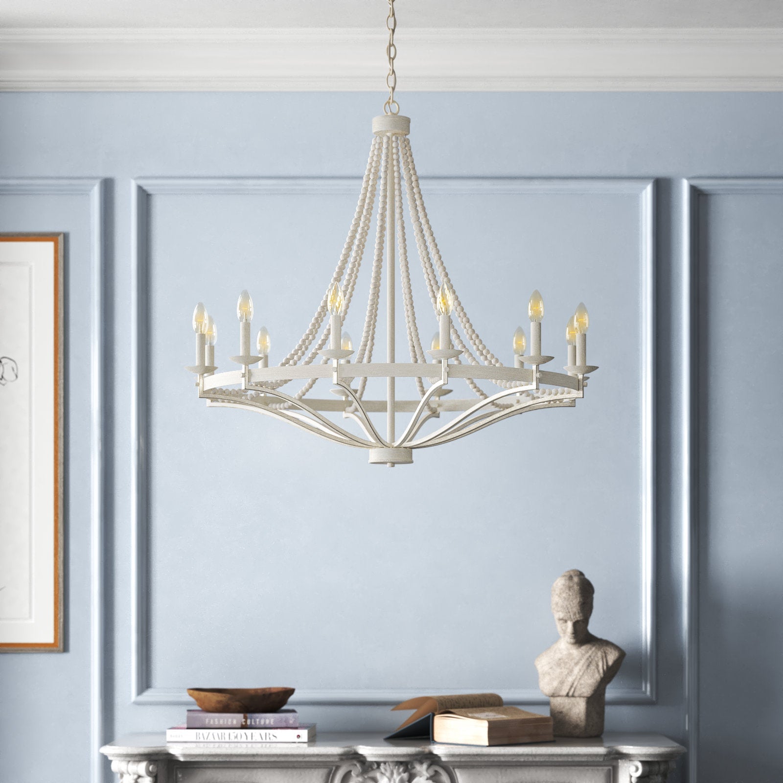 Isoren Vintage Industrial Wooden Chandelier - Letslighting