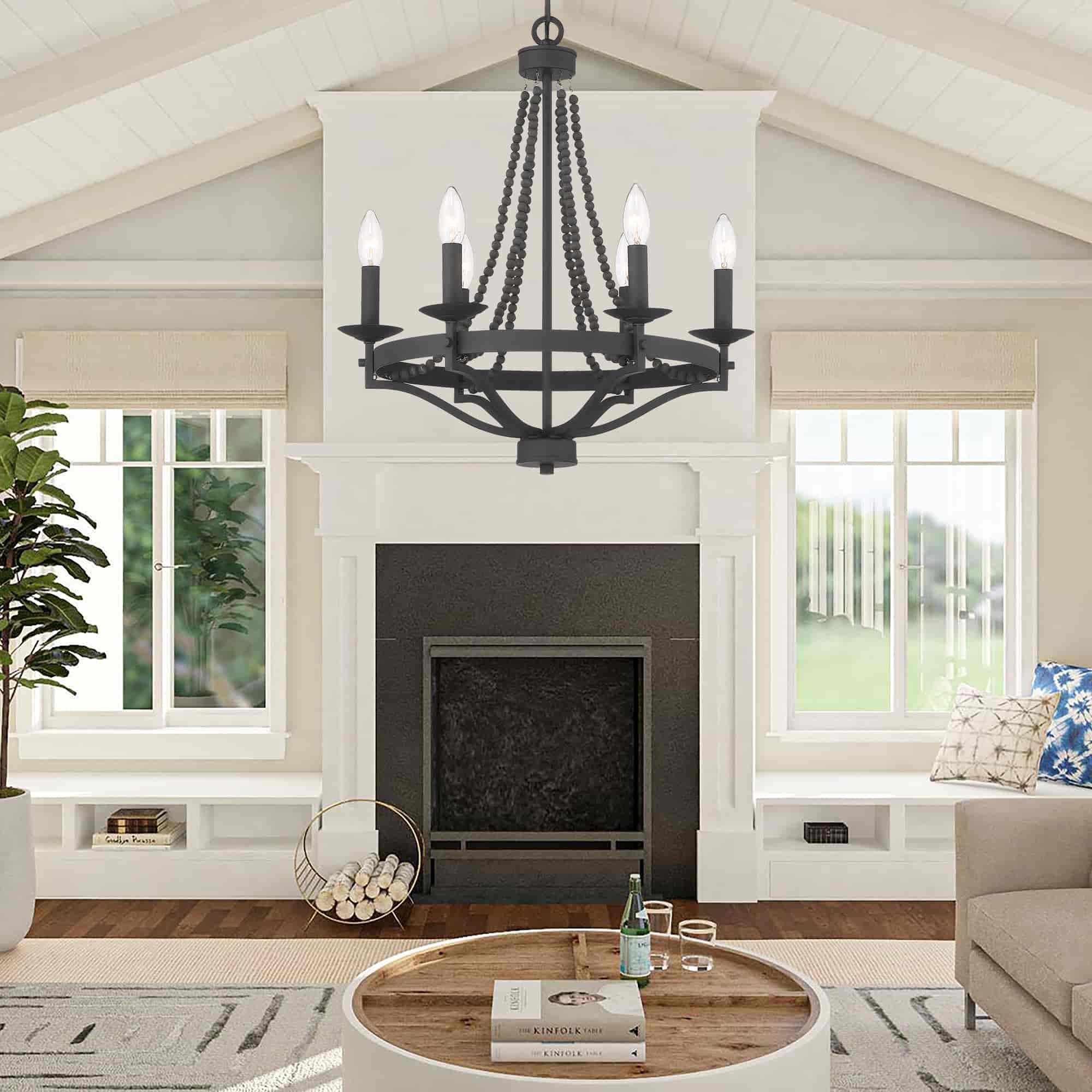 Isoren Vintage Industrial Wooden Chandelier - Letslighting