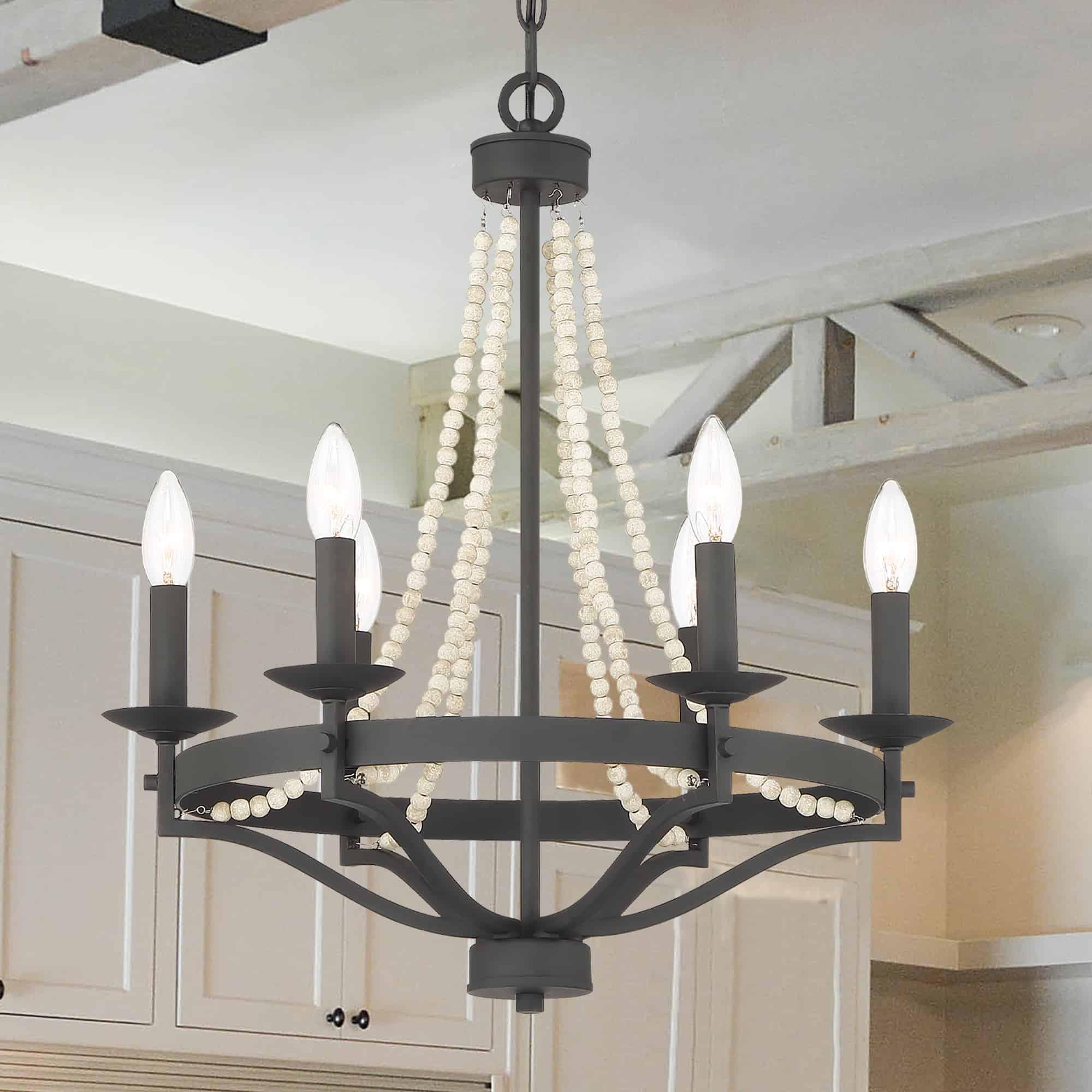 Isoren Vintage Industrial Wooden Chandelier - Letslighting