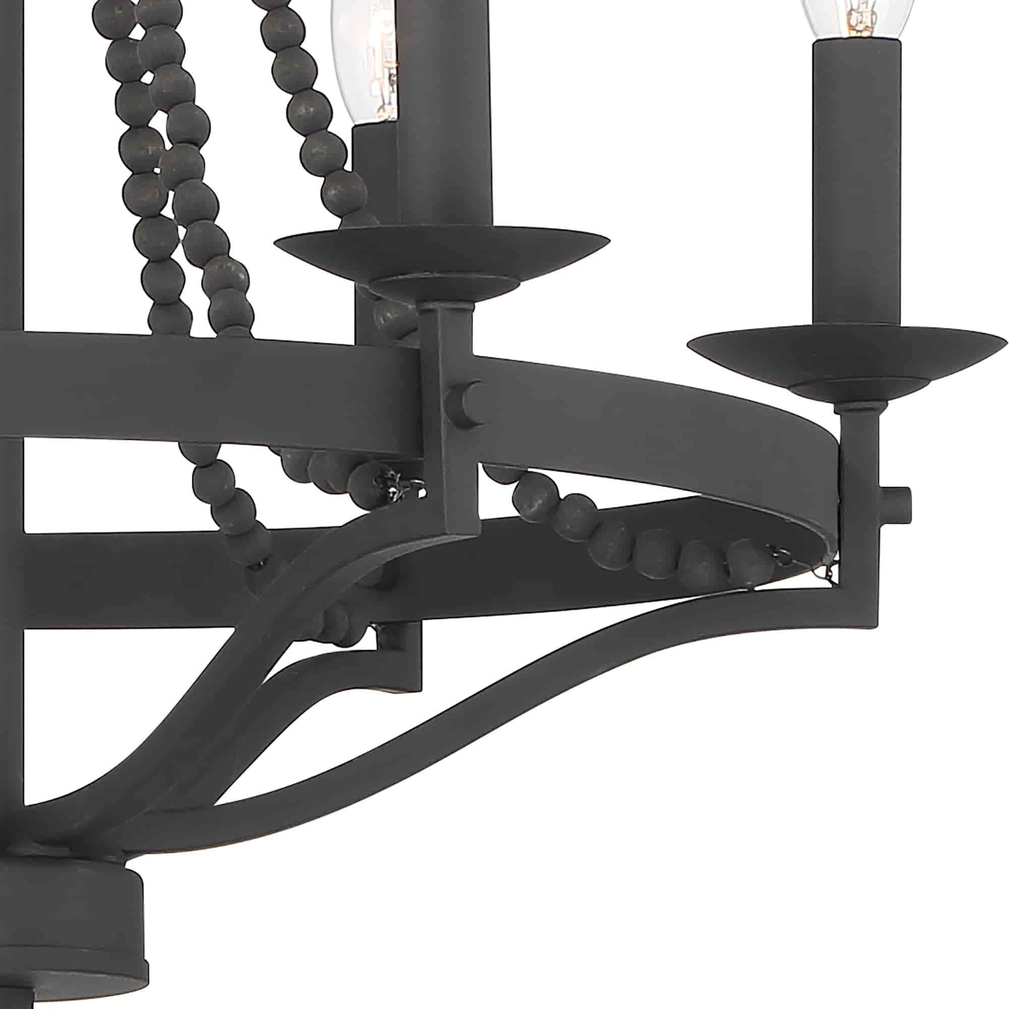 Isoren Vintage Industrial Wooden Chandelier - Letslighting