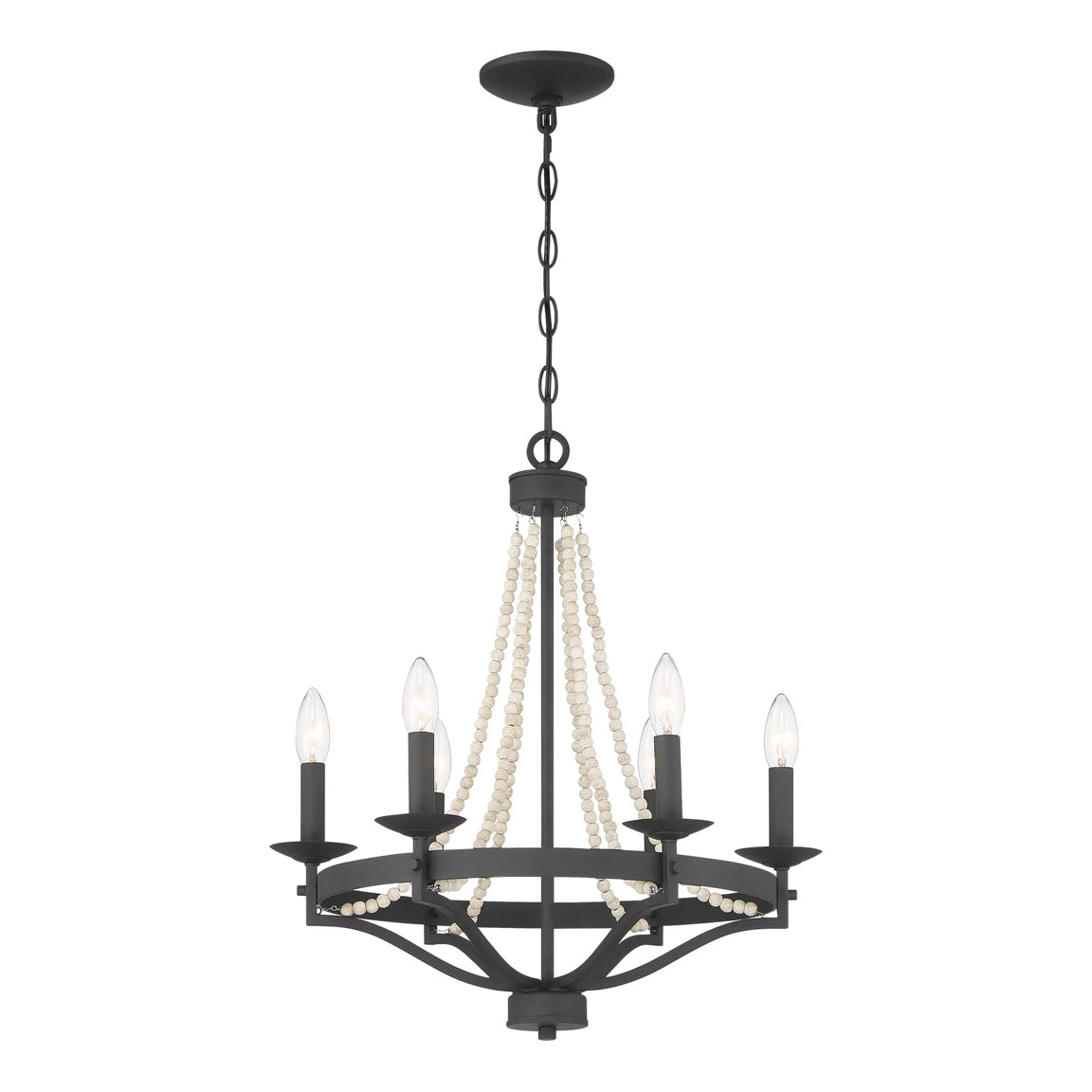 Isoren Vintage Industrial Wooden Chandelier - Letslighting