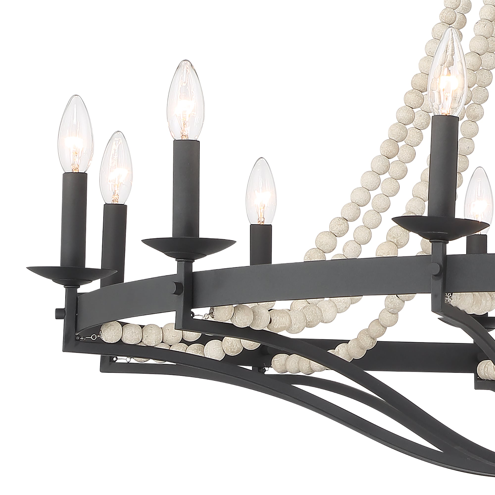 Isoren Vintage Industrial Wooden Chandelier - Letslighting
