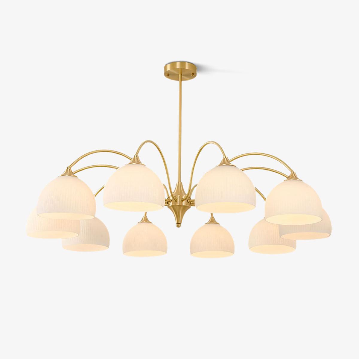 Lustra Chandelier Striped Glass Bowl - Letslighting