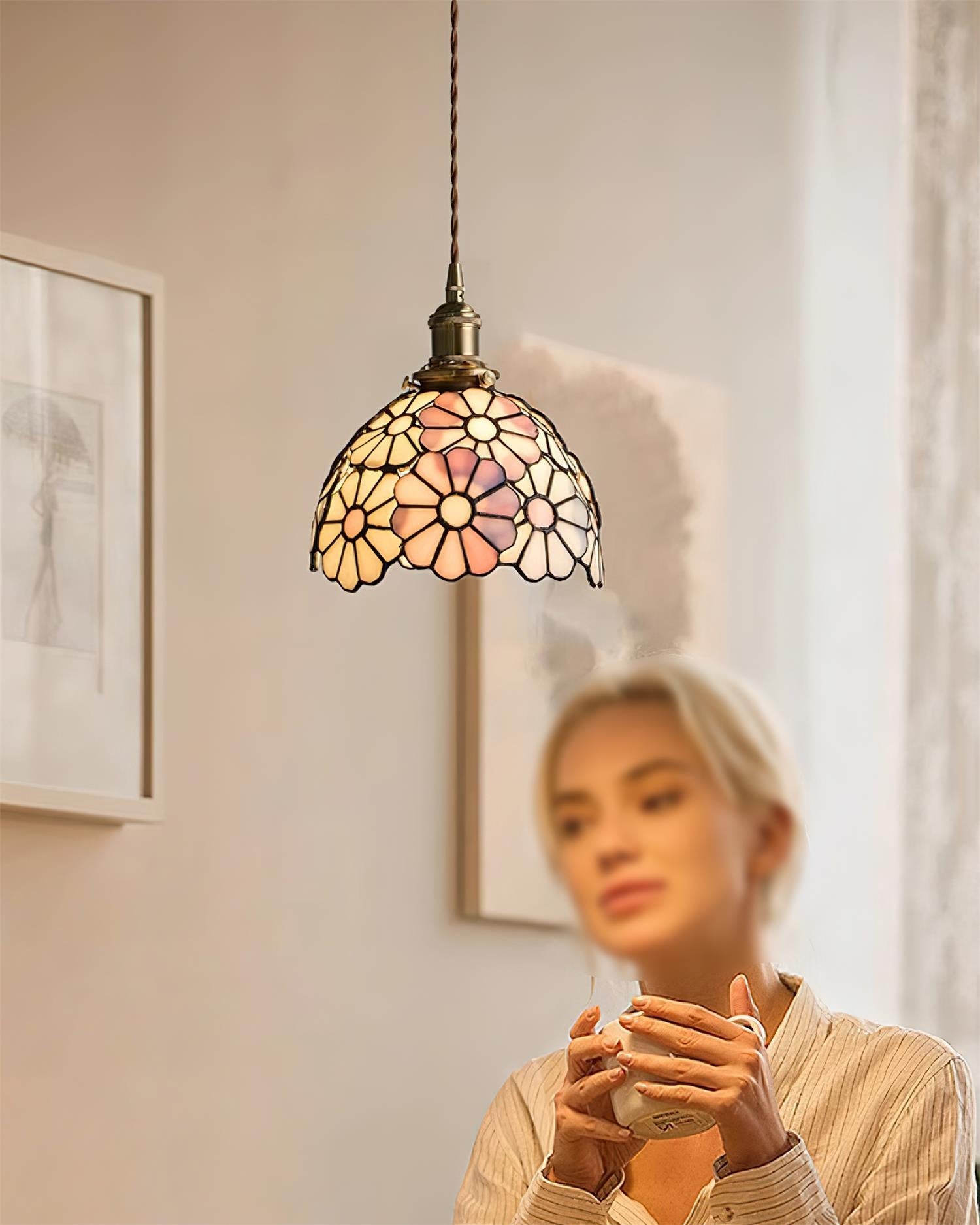 Suka Floral Mosaic Pendant Lamp - Letslighting