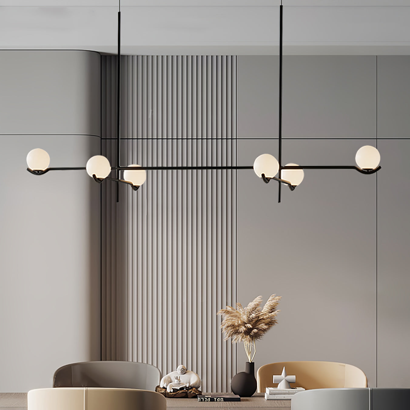 Fayno White Globe Chandelier - Letslighting