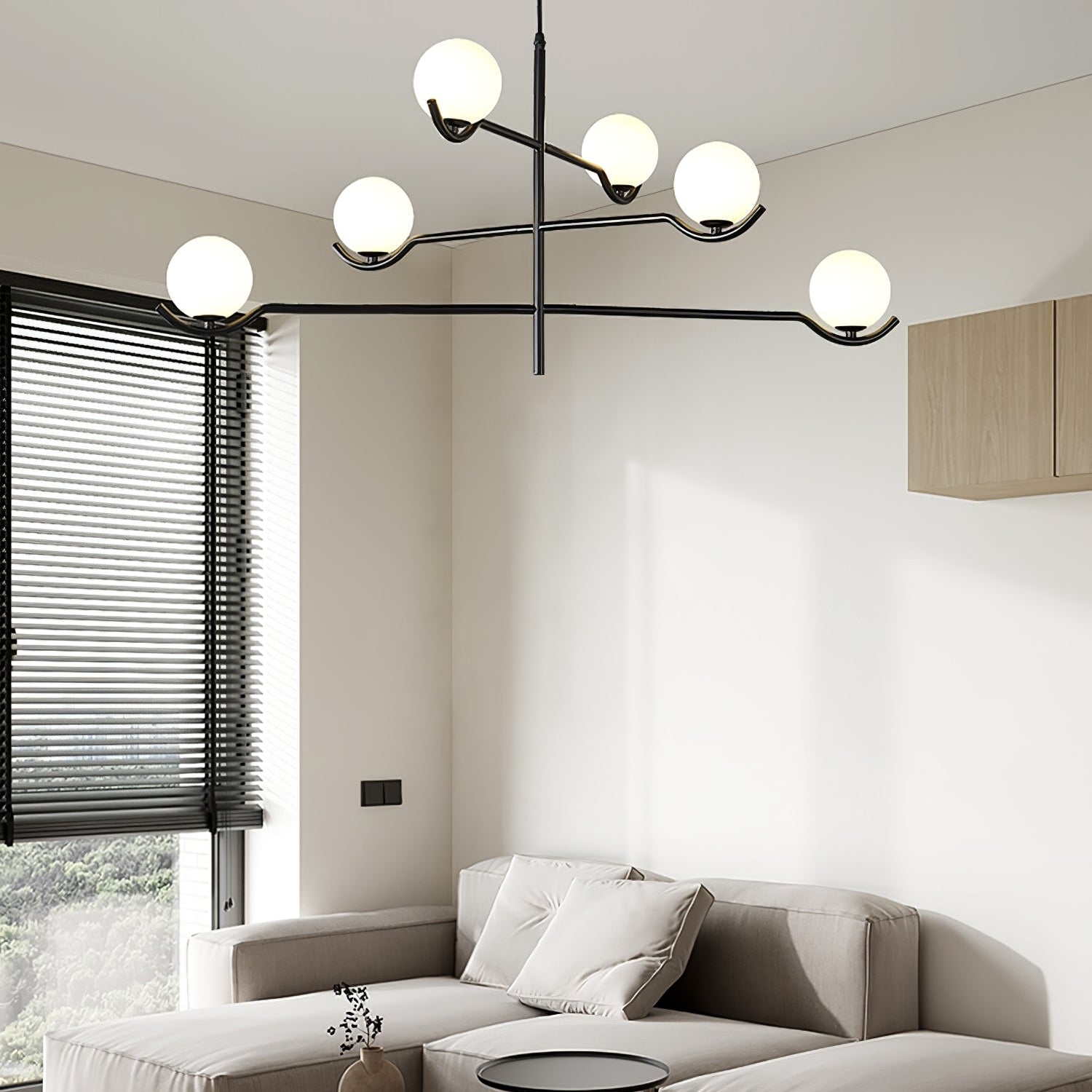 Fayno White Globe Chandelier - Letslighting