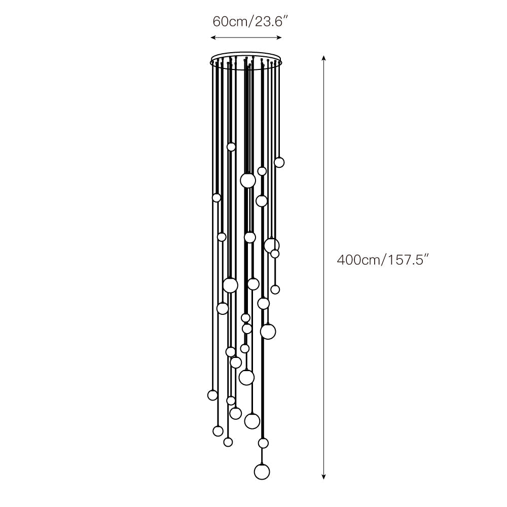 Arsorarae Modern Minimalist Cluster Alabaster Chandelier - Letslighting