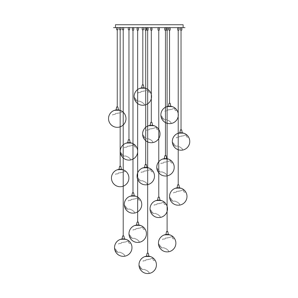 Arsorarae Modern Minimalist Cluster Alabaster Chandelier - Letslighting