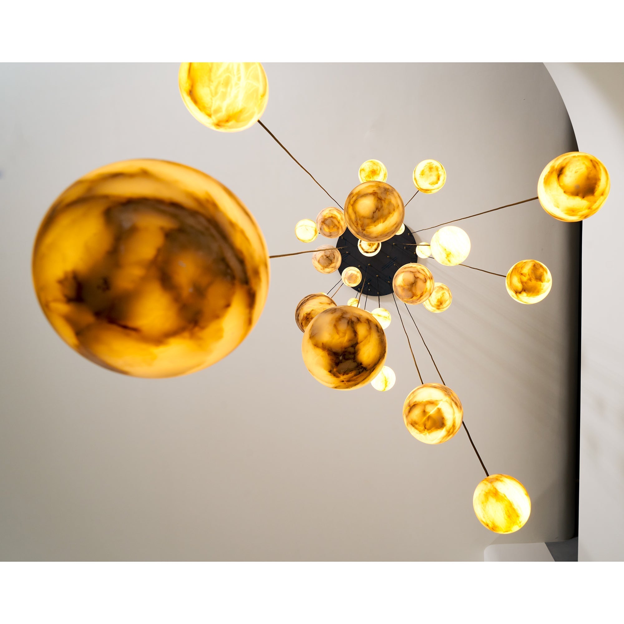 Arsorarae Modern Minimalist Cluster Alabaster Chandelier - Letslighting