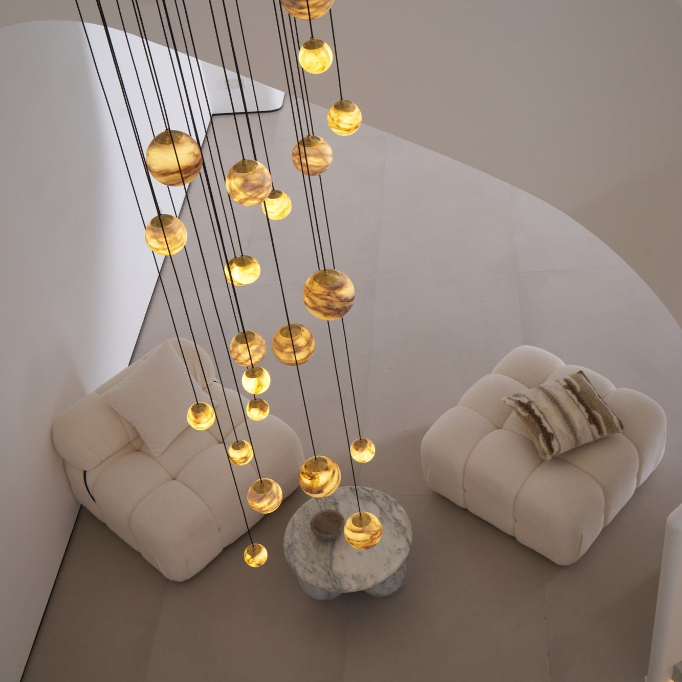 Sultana Alabaster Cluster Chandelier - Letslighting