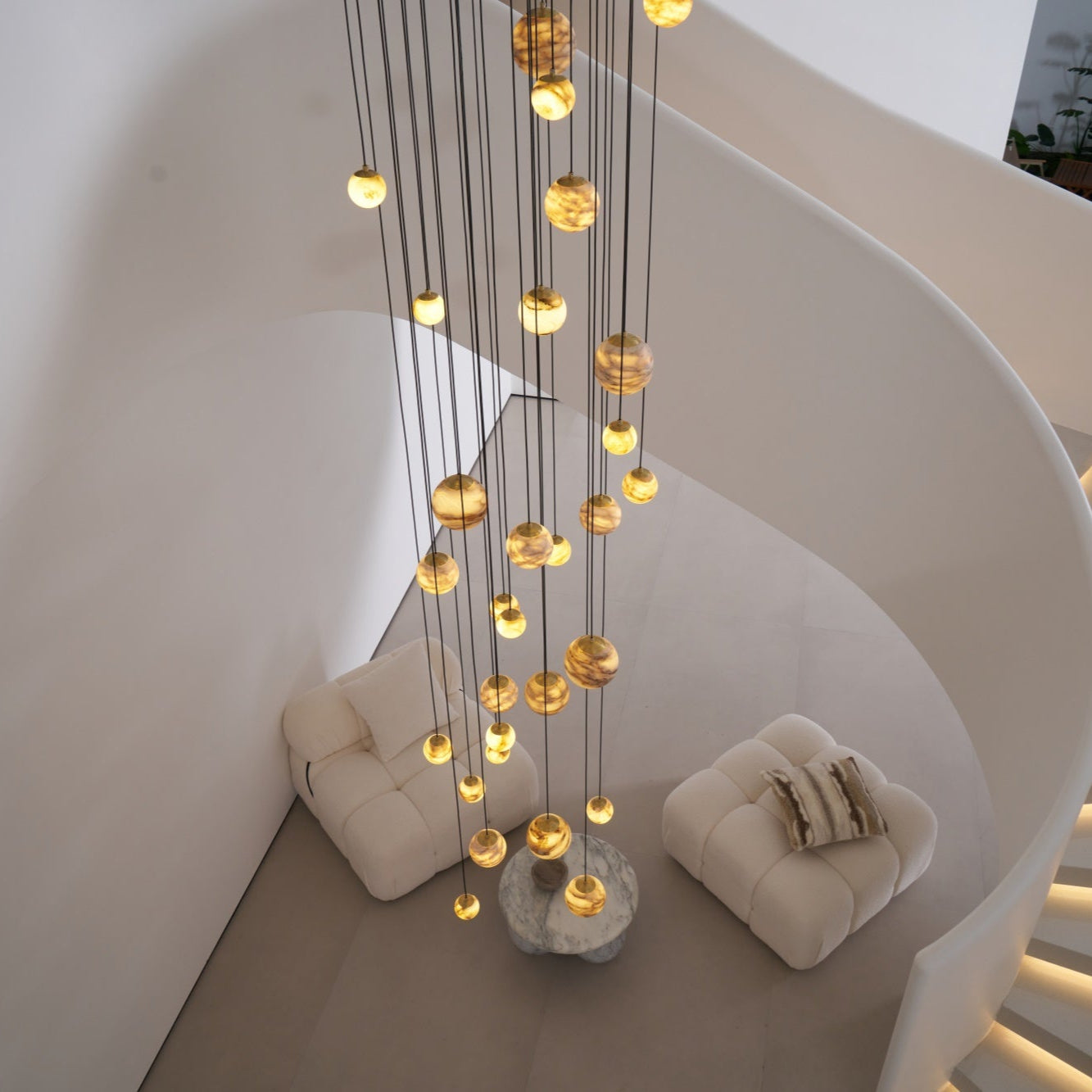 Sultana Alabaster Cluster Chandelier - Letslighting