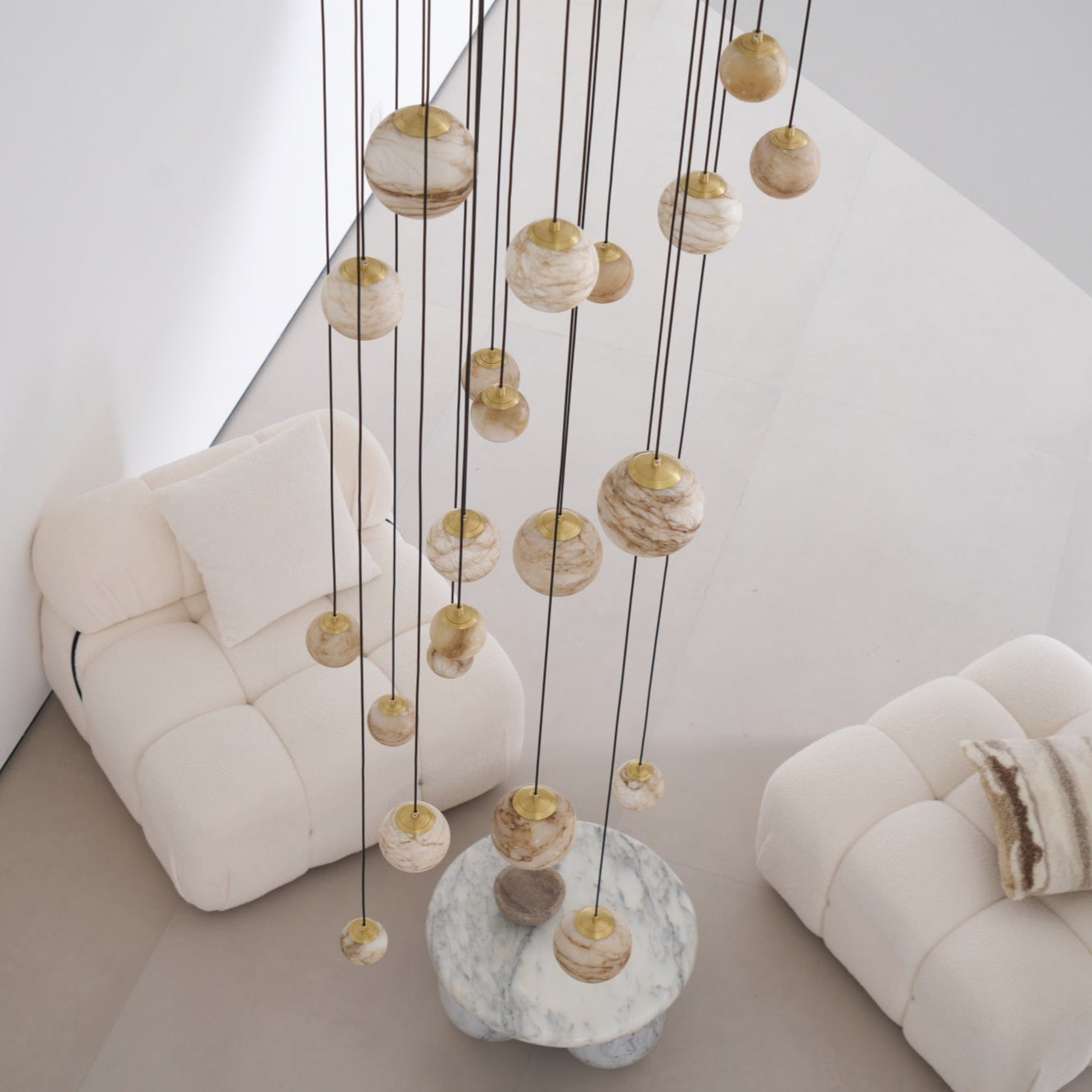 Sultana Alabaster Cluster Chandelier - Letslighting