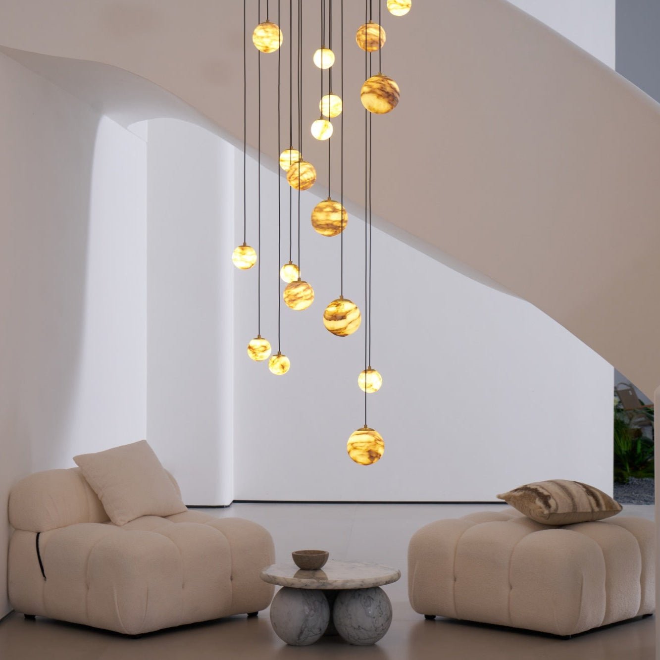 Sultana Alabaster Cluster Chandelier - Letslighting
