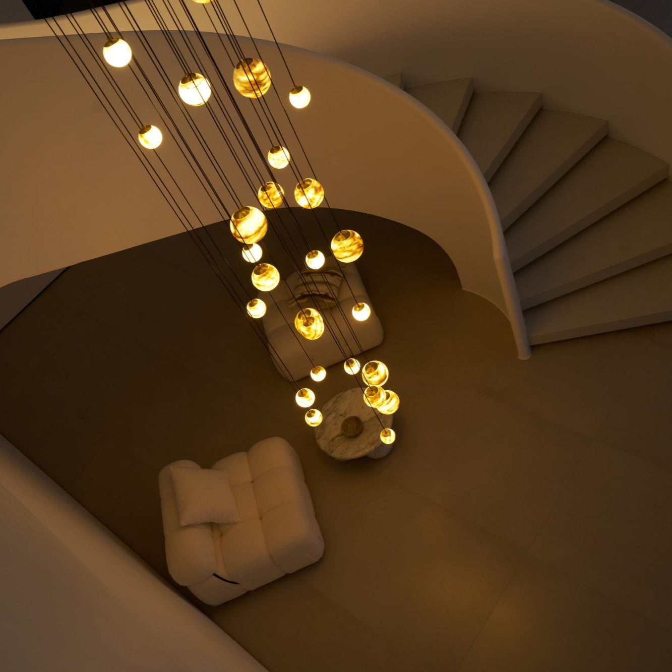 Sultana Alabaster Cluster Chandelier - Letslighting