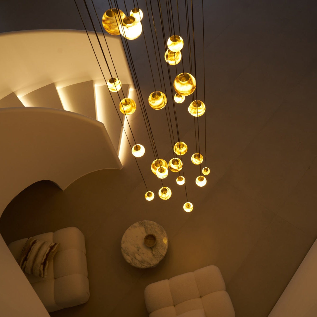 Sultana Alabaster Cluster Chandelier - Letslighting