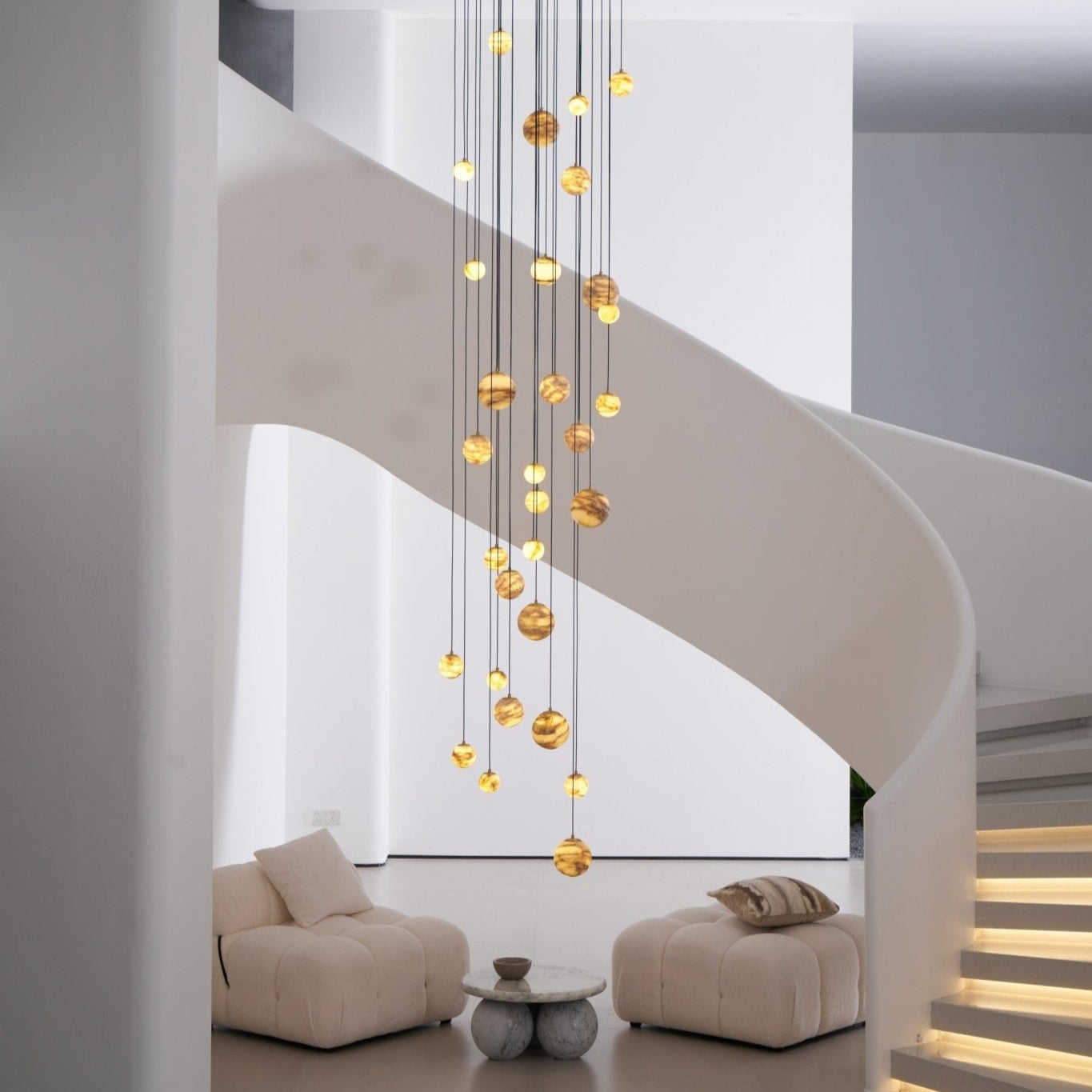 Sultana Alabaster Cluster Chandelier - Letslighting