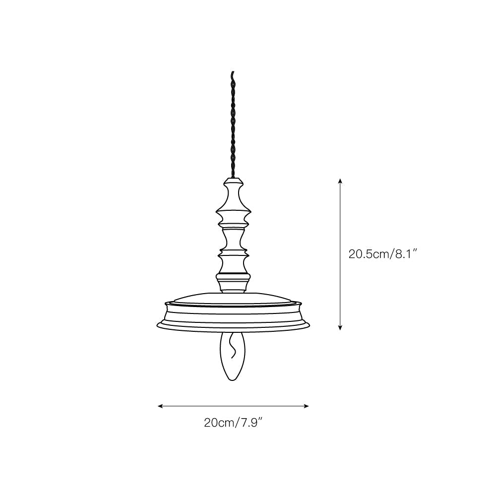 Iraeiel Vintage Minimalist Wooden Pendant Light - Letslighting