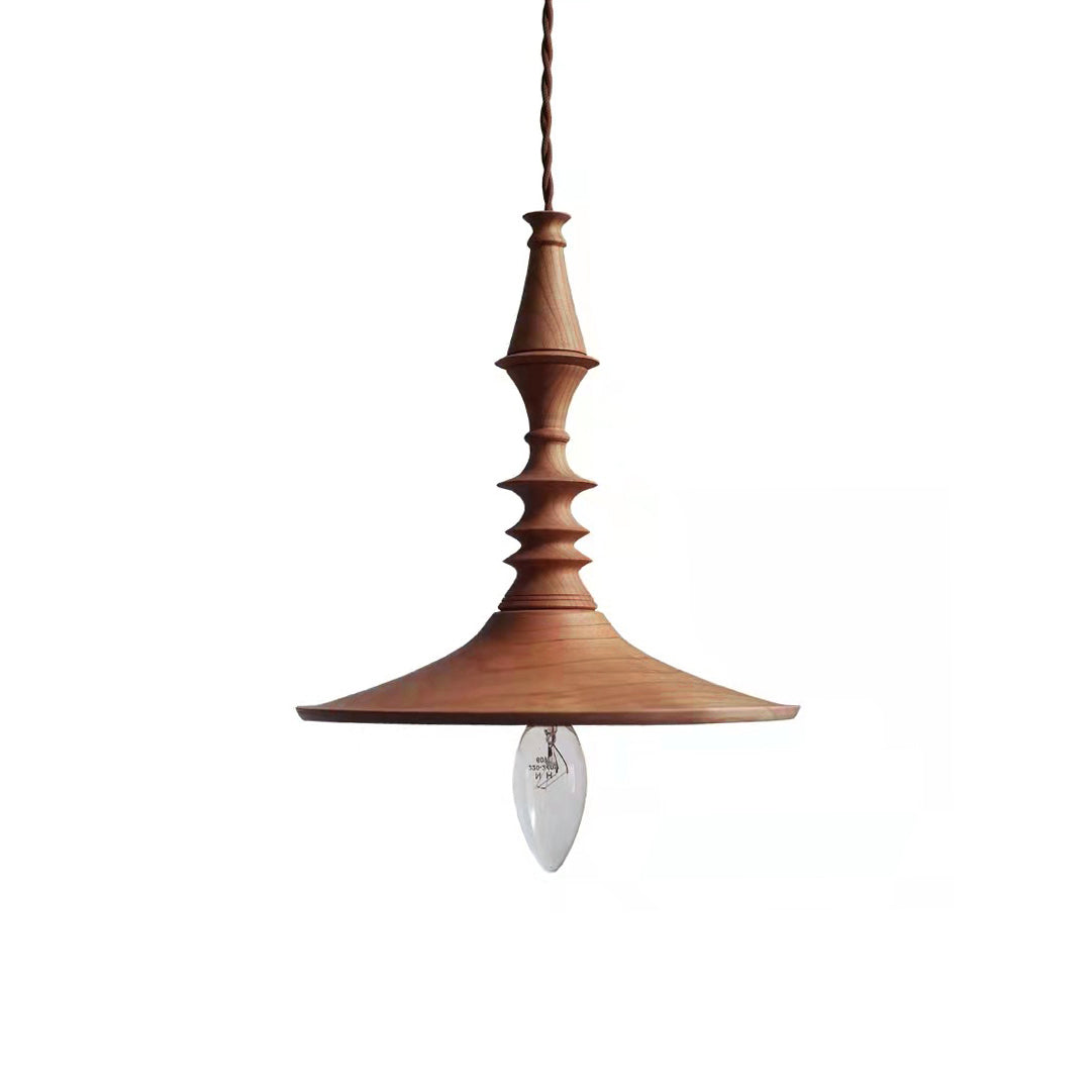 Iraeiel Vintage Minimalist Wooden Pendant Light - Letslighting