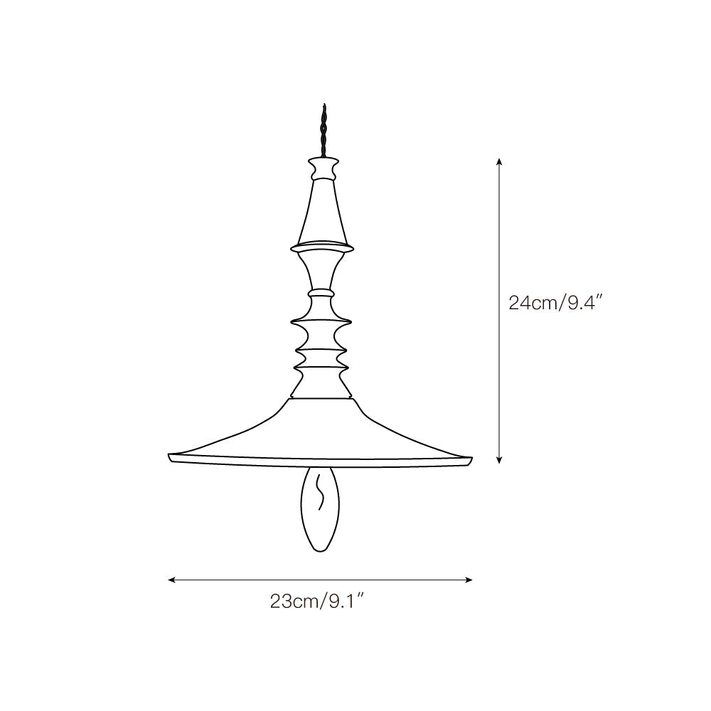 Iraeiel Vintage Minimalist Wooden Pendant Light - Letslighting