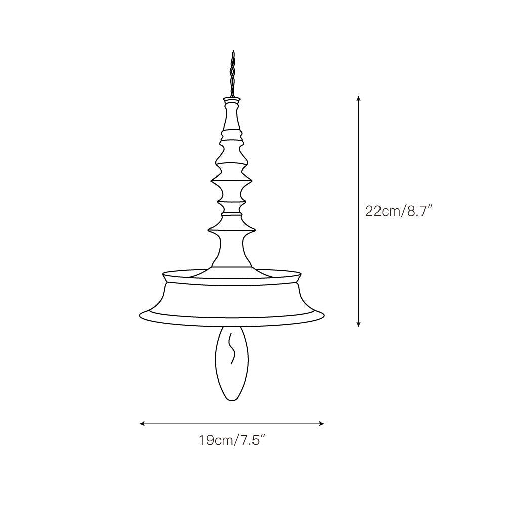 Iraeiel Vintage Minimalist Wooden Pendant Light - Letslighting