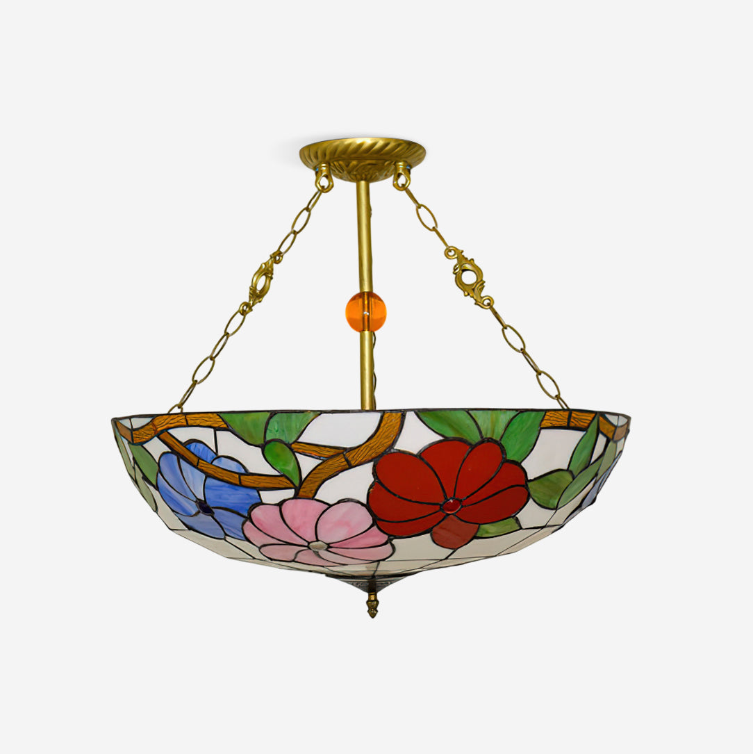 Tiffany Chandelier Bowl-shaped - Letslighting