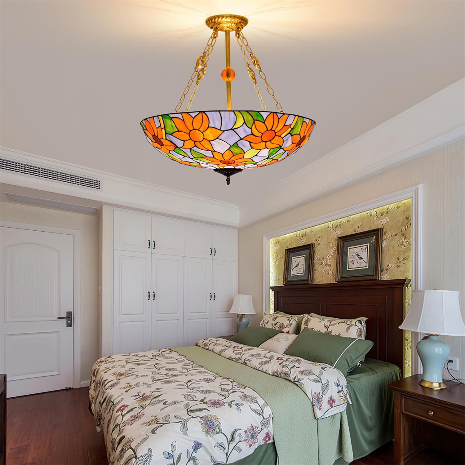 Tiffany Chandelier Bowl-shaped - Letslighting