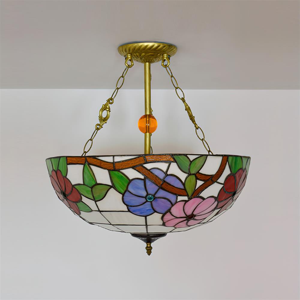 Tiffany Chandelier Bowl-shaped - Letslighting