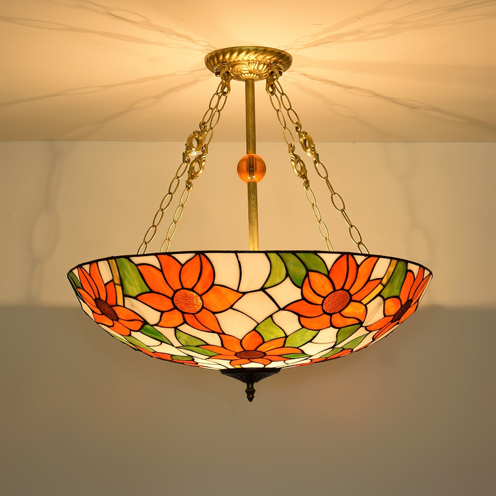 Tiffany Chandelier Bowl-shaped - Letslighting