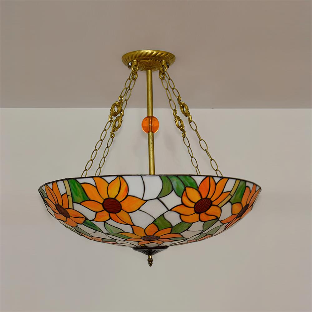 Tiffany Chandelier Bowl-shaped - Letslighting