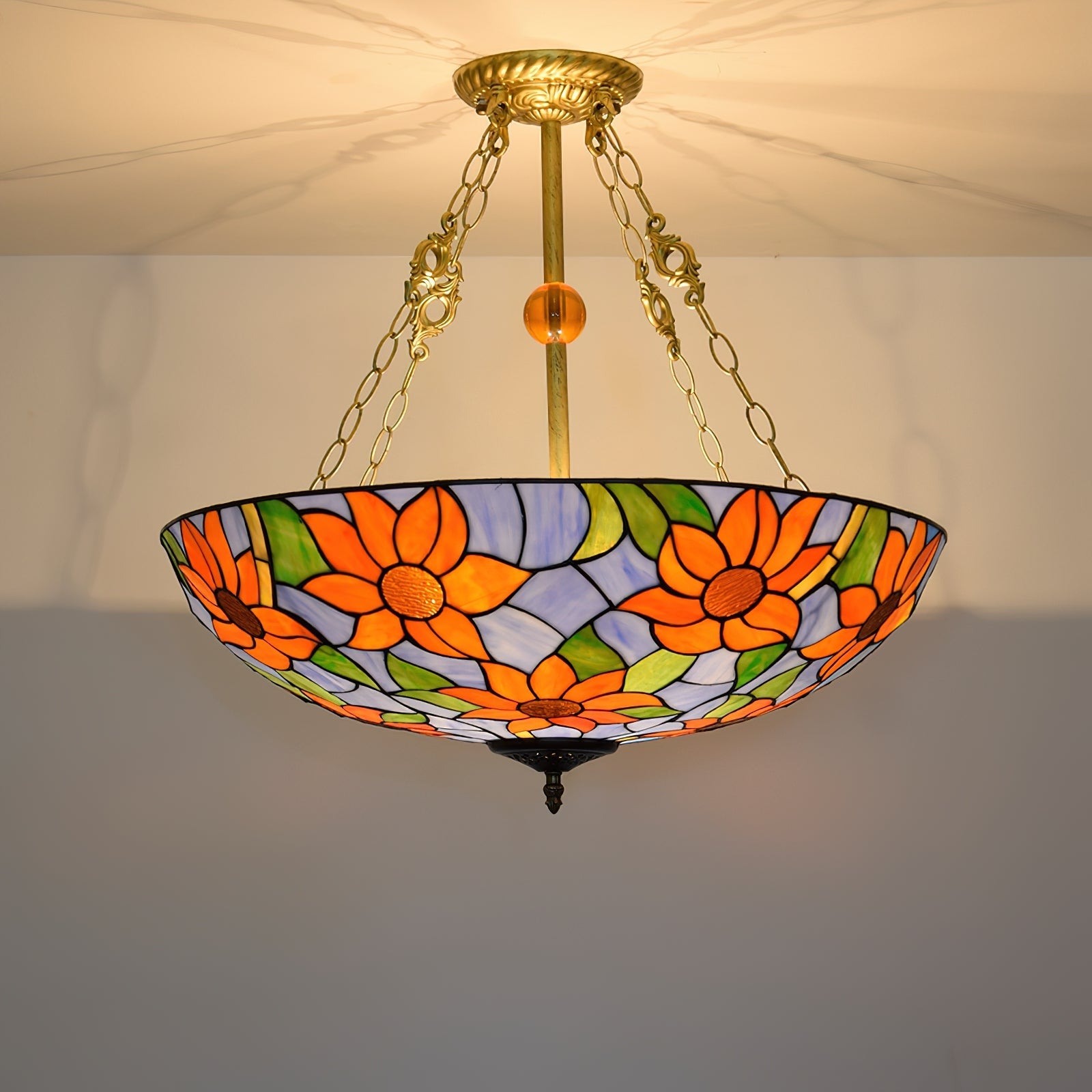 Tiffany Chandelier Bowl-shaped - Letslighting